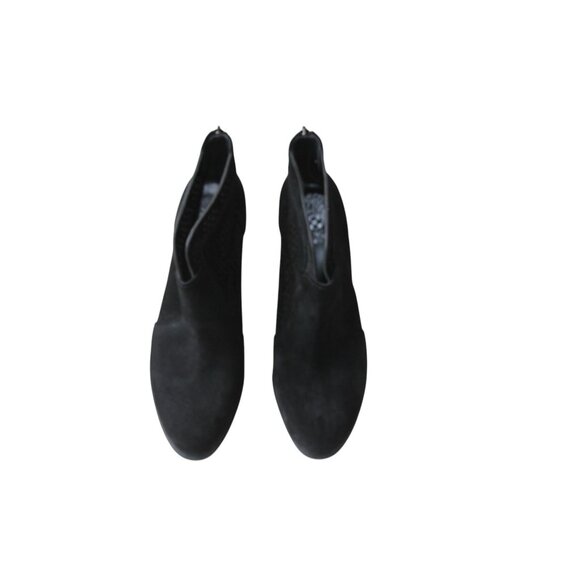 Vince Camuto 9M VC-Frasitta Black Merona New Suede Ankle Booties Sz 9 Womens - Picture 6 of 16